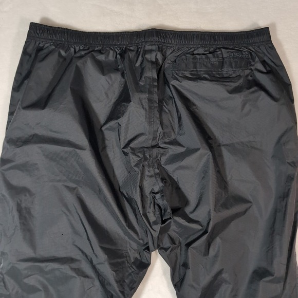 LL Bean TEK 2.5 Rain Pants Womens 2X Reg Black Ripstop Waterproof Hiking 268242 - Picture 5 of 11